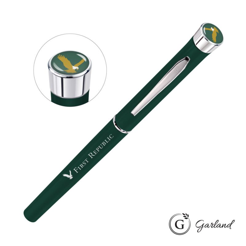 Garland Color Matte Custom Rollerball Pen - Chrome - 3