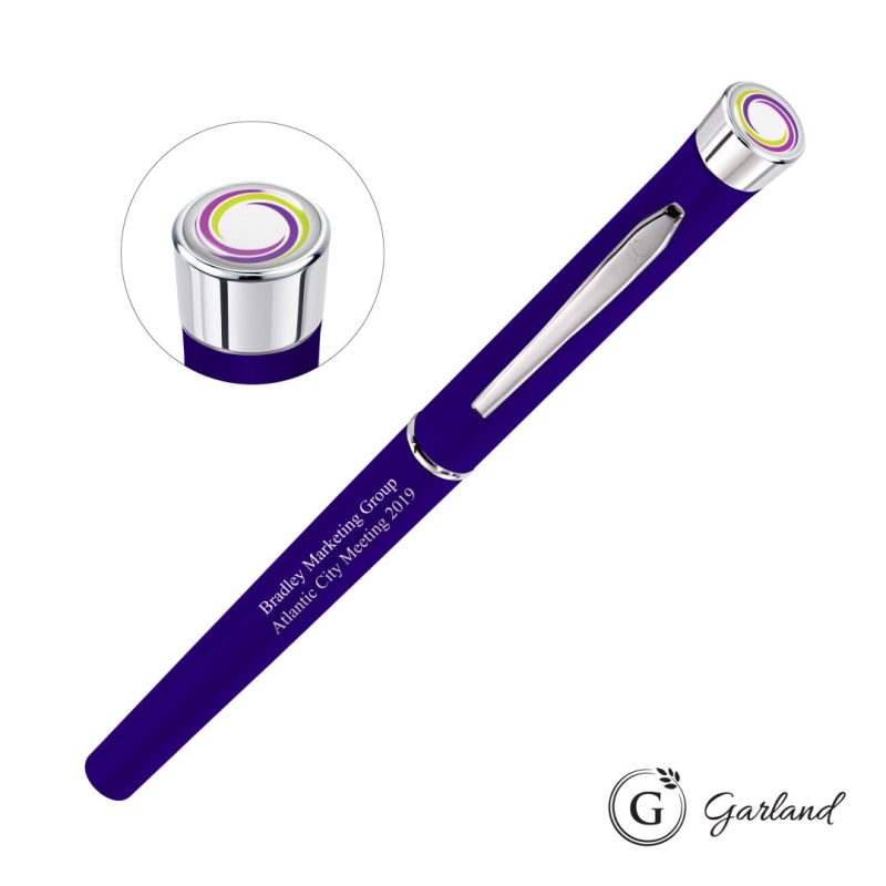 Garland Color Matte Custom Rollerball Pen - Chrome - 5