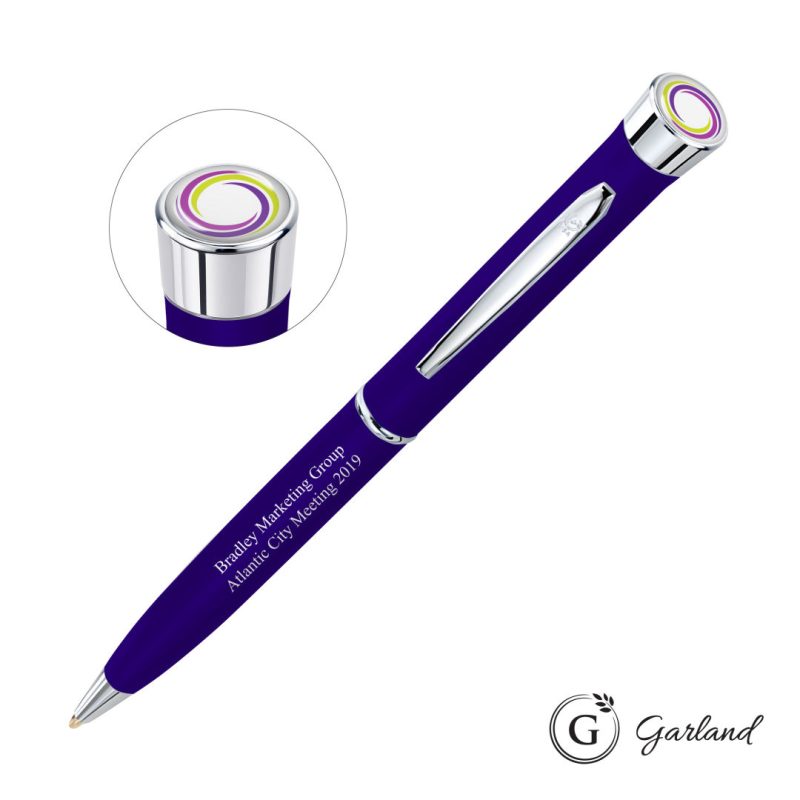 Garland Color Matte Custom Twist Pen - Chrome - 5