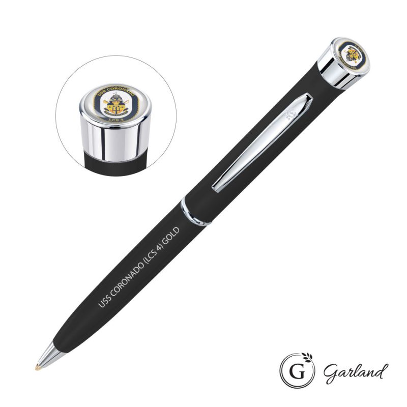 Garland-Color-Matte-Custom-Twist-Pen-Chrome-GAR103-BCC Garland Color Matte Custom Twist Pen - Chrome