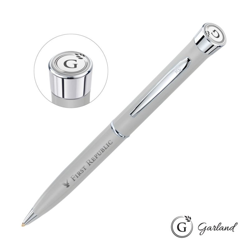Garland Color Matte Twist Ballpoint Pen - Chrome - 6