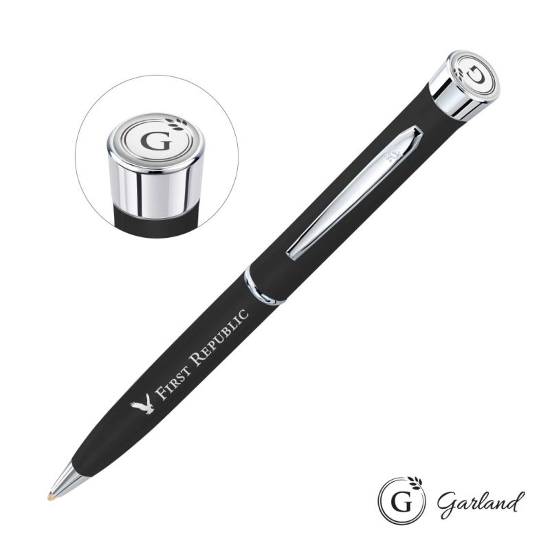 Garland-Color-Matte-Twist-Ballpoint-Pen-Chrome-GAR103-BCG Garland Color Matte Twist Ballpoint Pen - Chrome