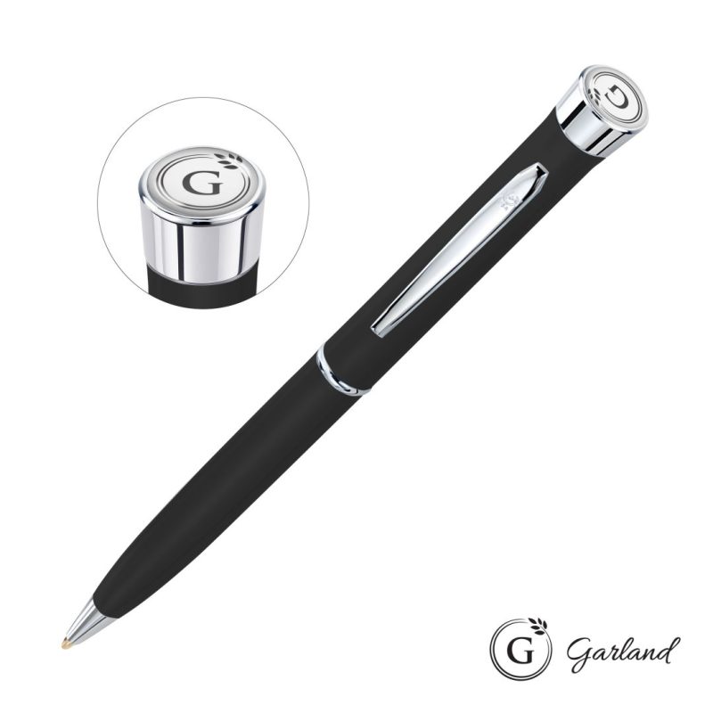Garland Color Matte Twist Ballpoint Pen - Chrome - 9