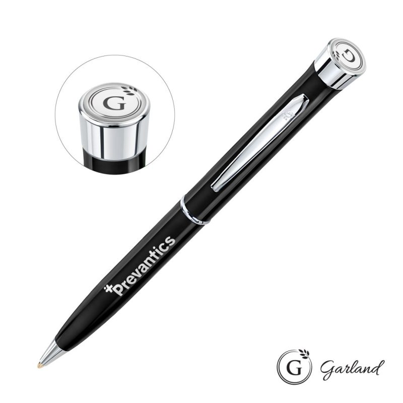 Garland-Color-Twist-Ballpoint-Pen-Chrome-Accent-GAR105-BCG Garland Color Twist Ballpoint Pen - Chrome Accent