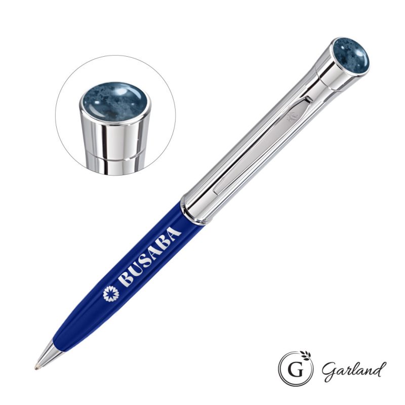 Garland Monogram Aura Twist Ballpoint Pen - Chrome - 2