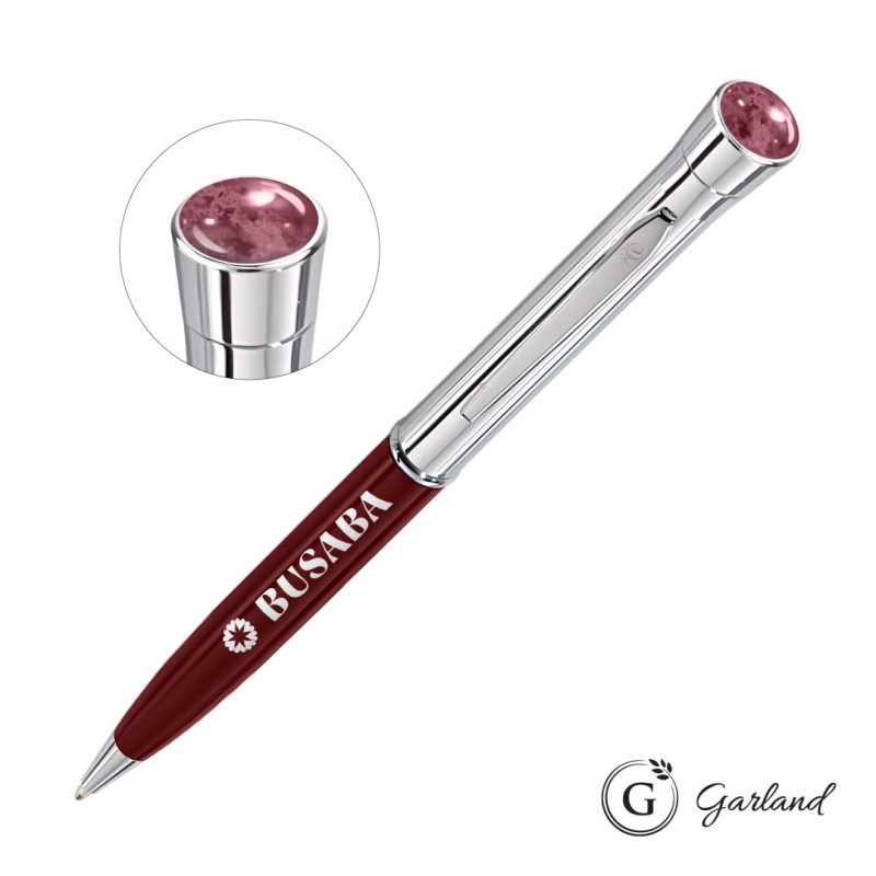 Garland Monogram Aura Twist Ballpoint Pen - Chrome - 3