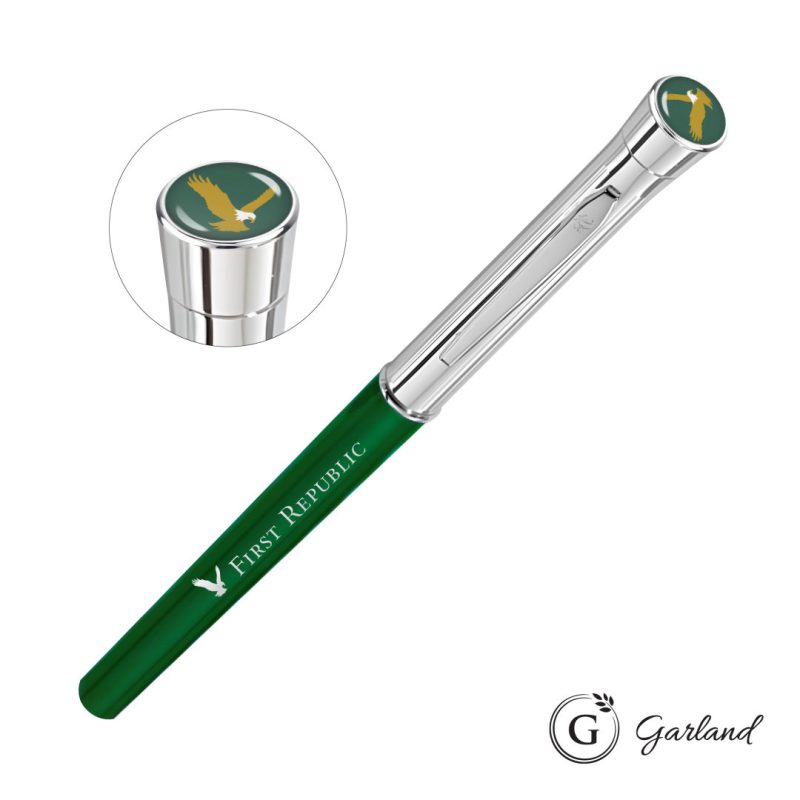 Garland Monogram Custom Rollerball Pen - Chrome - 4