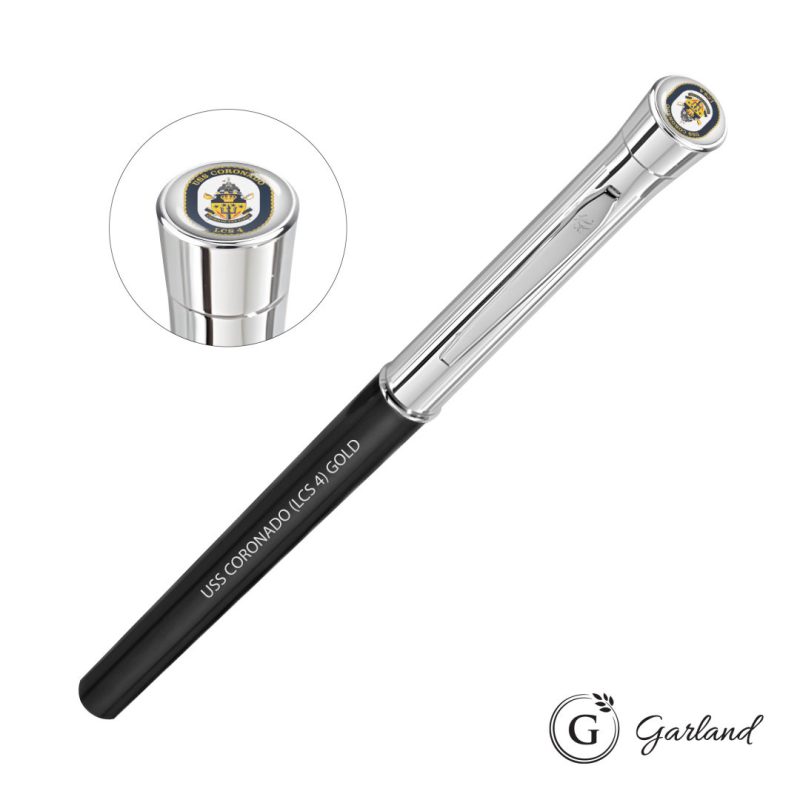 Garland Monogram Custom Rollerball Pen - Chrome