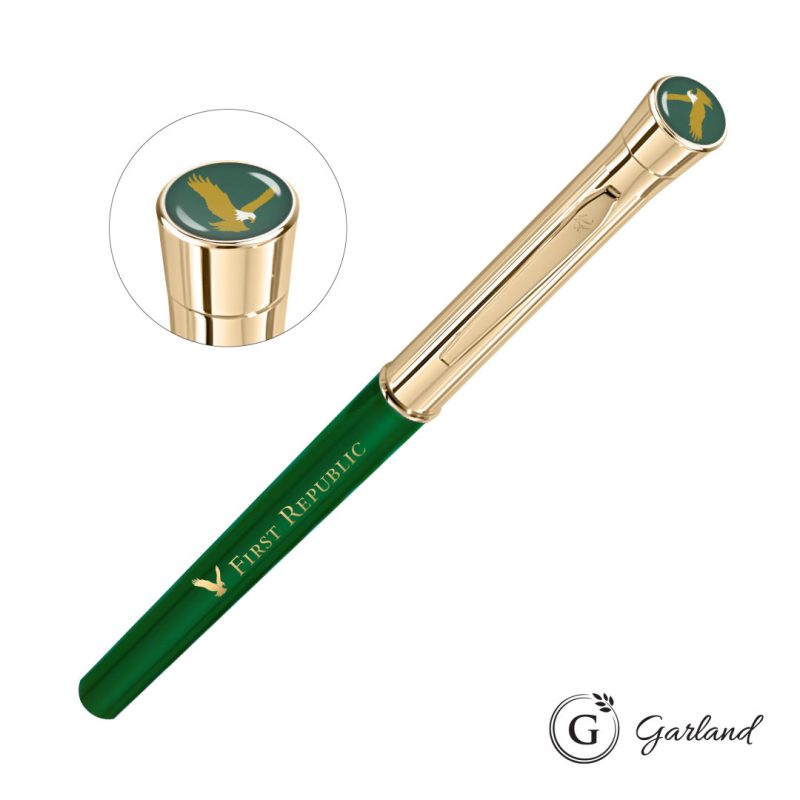 Garland Monogram Custom Rollerball Pen - Gold - 4