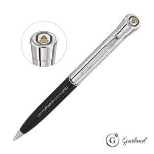 Garland Monogram Custom Twist Ballpoint Pen - Chrome