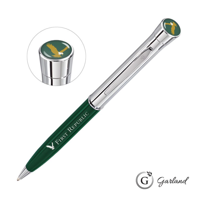 Garland Monogram Custom Twist Ballpoint Pen - Chrome - 4