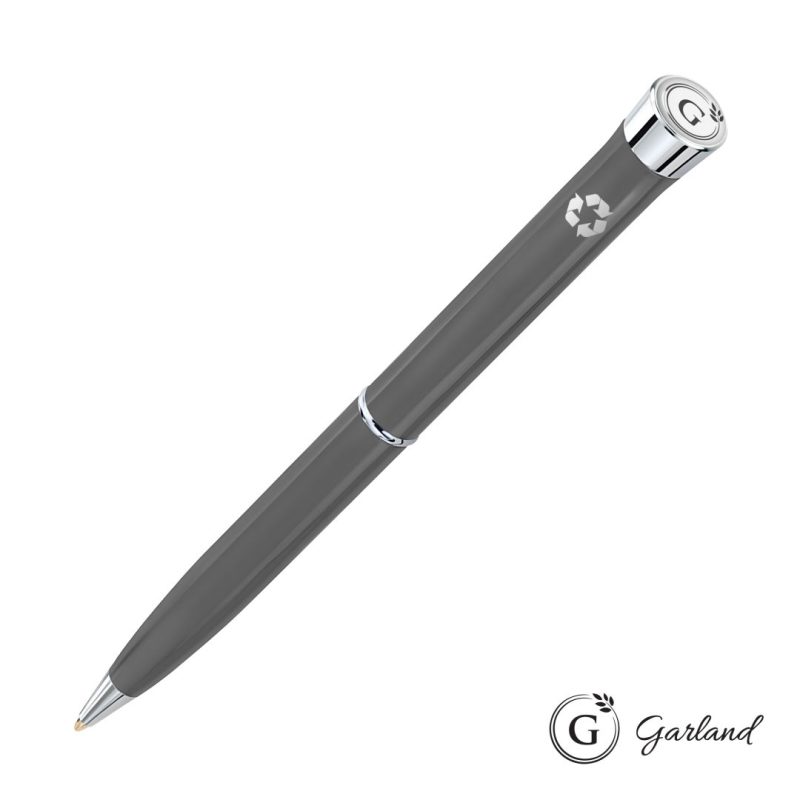 Garland Recycled Ballpoint Twist Pen - Chrome Accent - 6