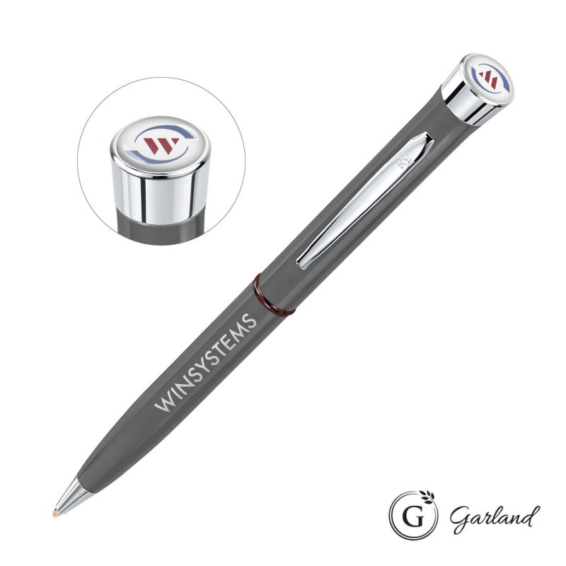 Garland Recycled Custom Ballpoint Twist Pen - Chrome Accent - 5