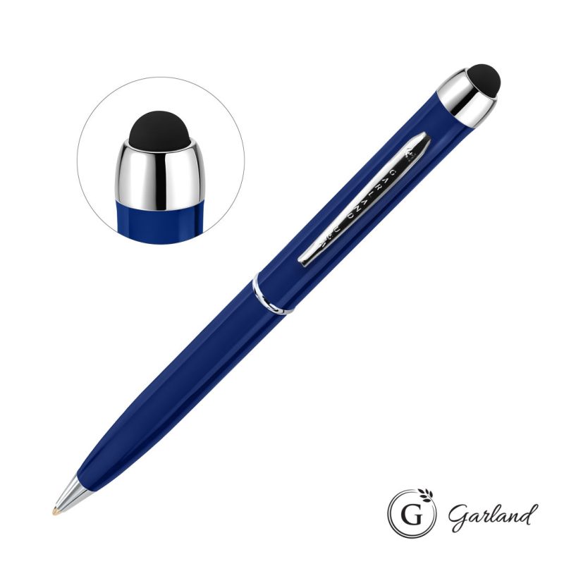 Garland Stylus High Gloss Ballpoint Twist Pen - Chrome - 6