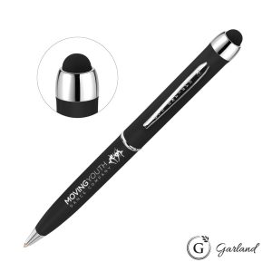 Garland Stylus Matte Ballpoint Twist Pen - Chrome Accent