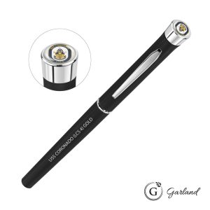 Garland Tactical Custom Textured Rollerball Pen - Chrome