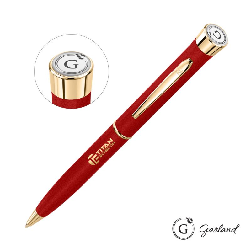 Garland Tactical Textured Twist Ballpoint Pen - Gold Accent - 3