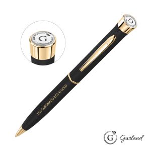 Garland Tactical Textured Twist Ballpoint Pen - Gold Accent