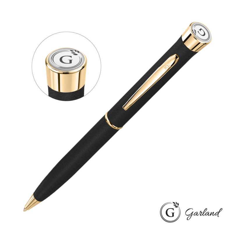 Garland Tactical Textured Twist Ballpoint Pen - Gold Accent - 5